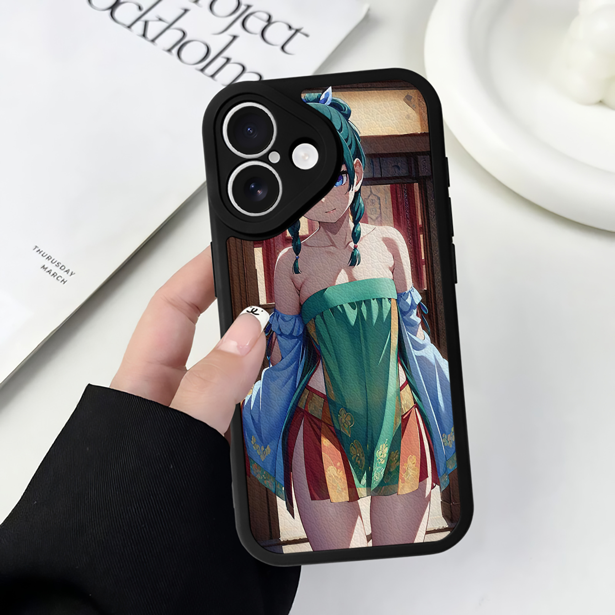 薬屋のひとりごと The Apothecary Diaries 【iPhone 16シリーズ対応】シリコンスマホケース（レザー調） 材質：シリコン